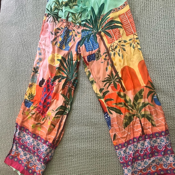 NWOT Seafolly Australia - On Vacation Silk Pant - Azure 🌴 - Picture 6 of 6
